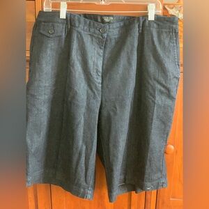 NWOT! Talbots Dark Navy Bermuda Shorts